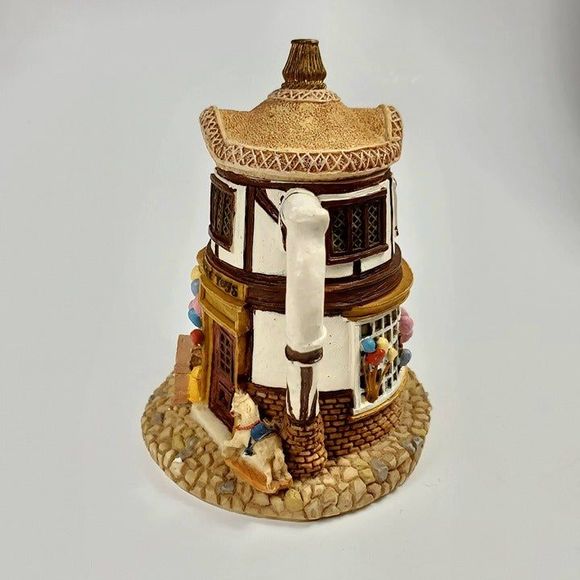 Hometown Teapot Cottages Merry Go Round Toy Shop Figurine - Picture 4 of 9